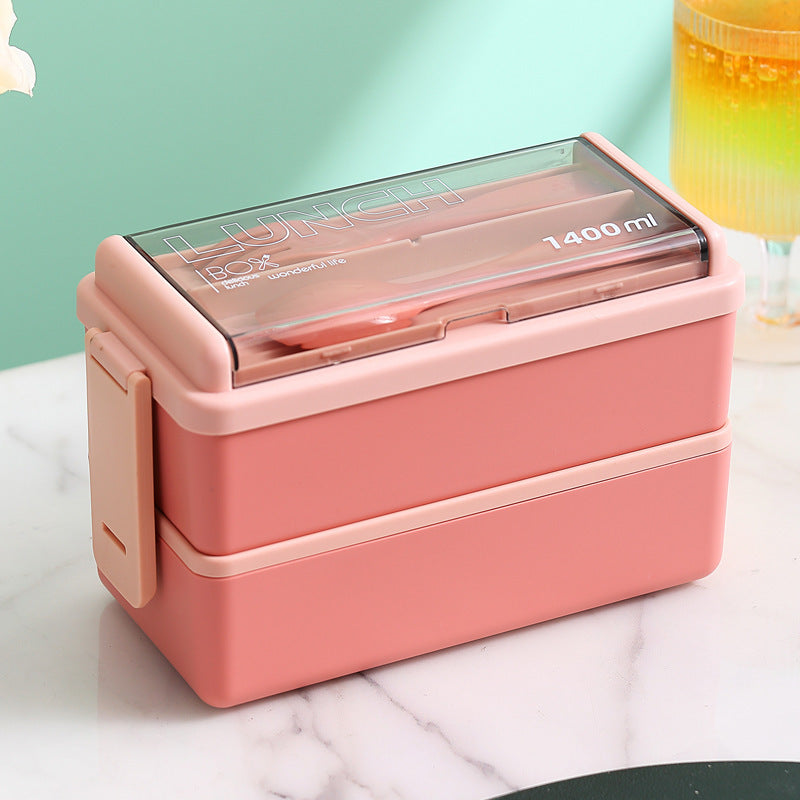 Double Layer Plastic Lunch Box