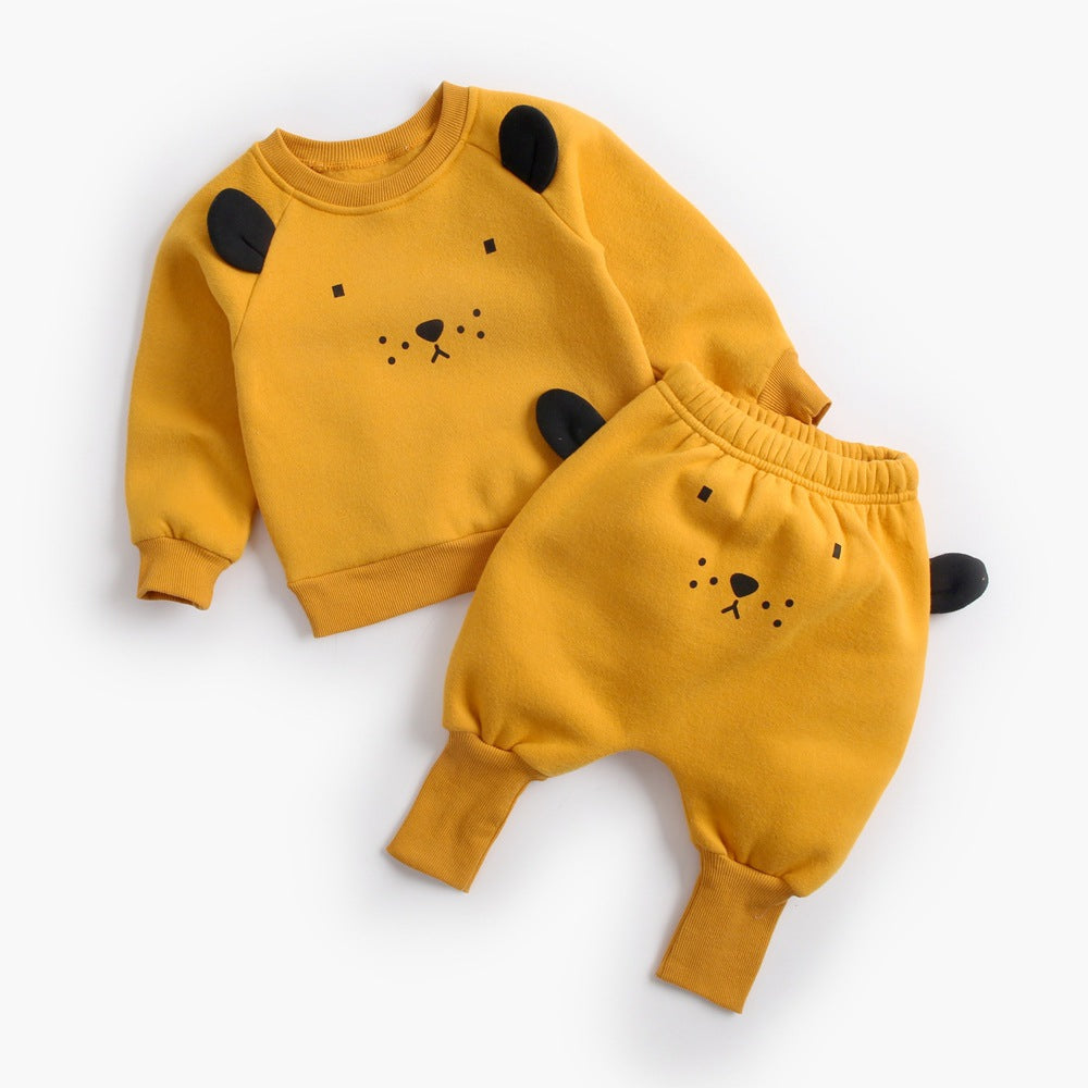 Baby Velvet Sweater Suit