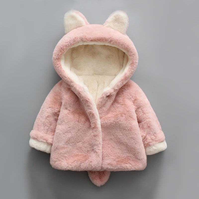 Winter plush coat baby