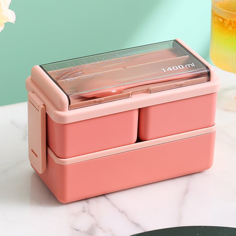 Double Layer Plastic Lunch Box