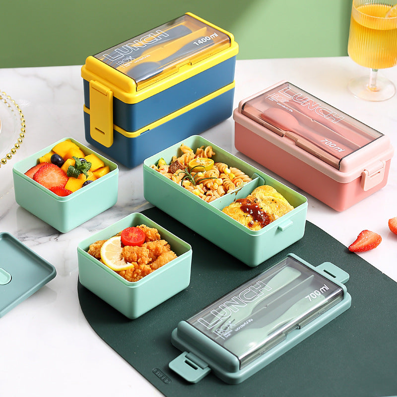 Double Layer Plastic Lunch Box