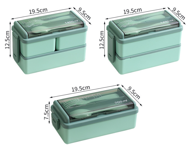 Double Layer Plastic Lunch Box